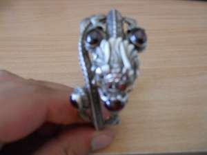 Vand bratara argint foarte veche de colectie cu pietre autentice (rubine)-80 grame