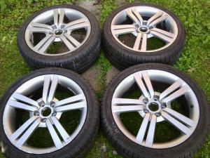 Vand Jante 18 inch cu caucicuri Michelin 225/40/r18.5 gauri 5/112