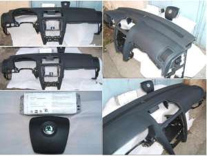 Airbag sofer si pasager cu plansa bord Skoda OCTAVIA 2