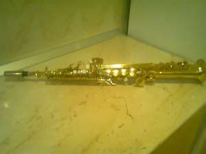 vind saxofon sopran marca Maxtone made Franta