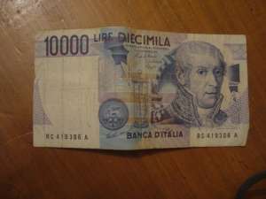 vand bacnote lire italiene