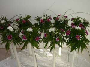 Aranjamente florale pe vaze de sticla - Slatina,   Bals,   Caracal