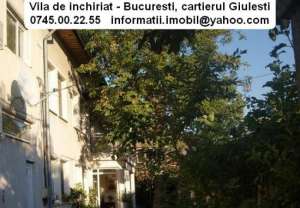 Inchiriere vila - Bucuresti 300 mp 4 cam lux
