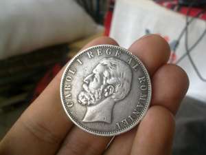 Vand moneda carol 1 anul 1883 din argint