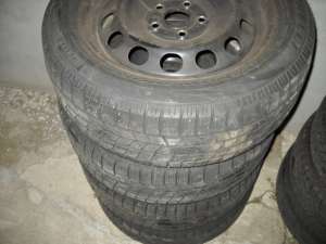 4 jante vw passat cu anvelope arna 205/55/16