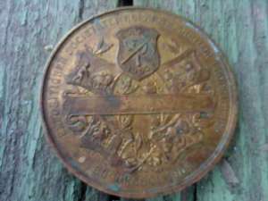 medalie de bronz cu Carol I care dateaza din anul 1904