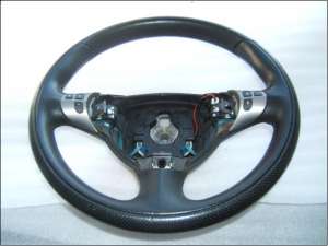 Alfa Romeo 147 si 156 volan piele neagra perforata si comenzi cu spirala airbag