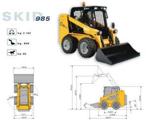 Miniincarcatoare,   miniexcavatoare CAMS - Italia