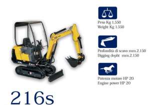 Miniincarcatoare,   miniexcavatoare CAMS - Italia