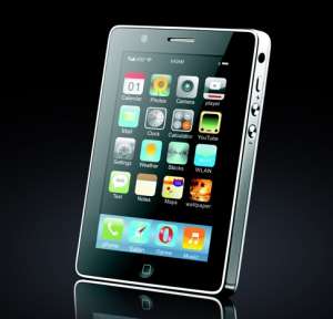 Mini iphone4 dualsim cu toc si tastatura - 449 lei