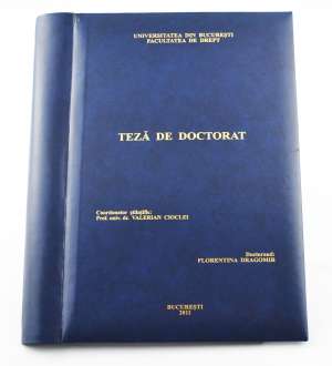 Copertare teza doctorat