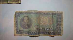Vand doua bancnote romanesti (100 lei / 10 lei)