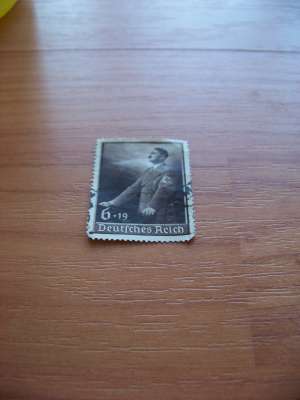 Timbru rar cu Hitler   Deutfches Reich April 1939