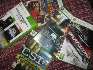 vand xbox 360 negru cu volan si pedale