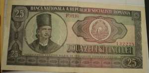 Vand Bancnota 25 lei din anul 1966