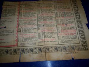 vand calendar religios