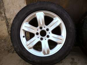 SET 4 JANTE ORIGINALE MERCEDES CLASA E W211 16"   cu ANVELOPE IARNA