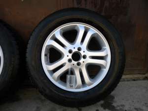 SET 4 BUCATI - JANTE ORIGINALE Mercedes ML 18" cu anvelope de iarna - SPITE DUBLE