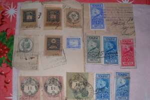VAND TIMBRE DIN 1900 PANA 1950 SI UN DOCUMENT CU SIGILIU AUSTRO UNGAR DIN 1854