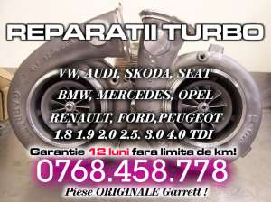 Reparatie Turbina turbo VW Audi Skoda Seat de 1.9 TDI - 90cp 100cp 105cp 110cp 116cp 131cp