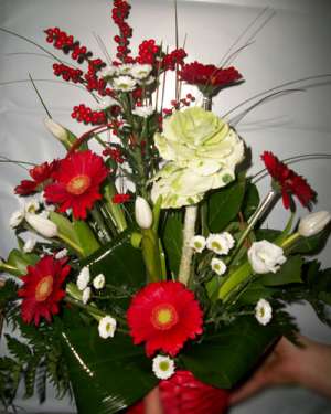 buchet masa +vaza(la inchiriat)