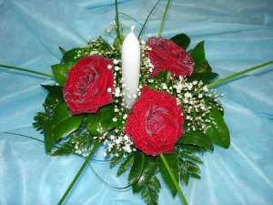 buchet masa +vaza(la inchiriat)