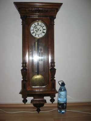 Ceas Pendul Alt Deutsch Vienna Regulator 1890 ,  lemn de trandafir,  115 cm inaltime 35 cm latime,  
