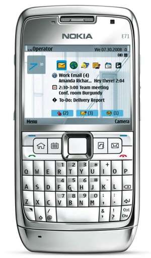 Nokia E71 White Sigilate 799 Ron- Oferta Telefon Nokia E71 White