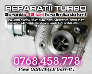 REPARATII TURBO TURBOSUFLANTE TURBINA VW BMW AUDI SKODA OPEL FORD VOLVO GARRETT TURBINE AUTO