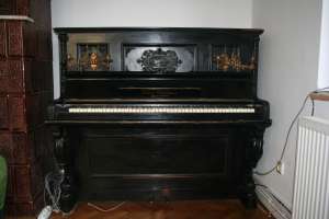 pianina Zeitter Winkelmann 11911,  placa de bronz,  an 1898