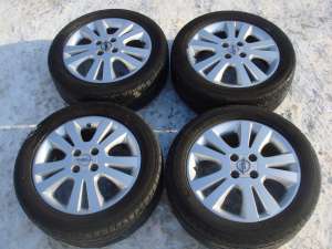 vand 4 jante aliaj opel pe 16 in 4 prezone+cauciucuri, 205|5016