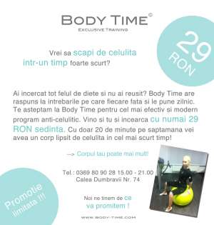 Program anticelulitic la doar 29 ron!