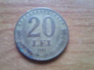 Moneda Stefan Cel Mare 20 lei an 1991