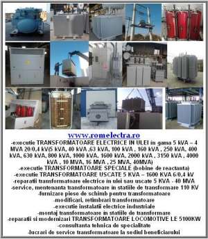 MONTAJ TRANSFORMATOARE IN STATII DE TRANSFORMARE