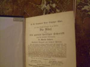 Biblie in Lb. Germana din anul 1886