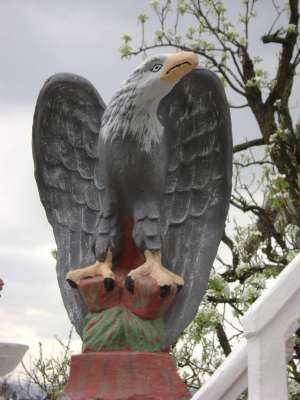 Statue ornamentala din beton in forma de vultur 50cm