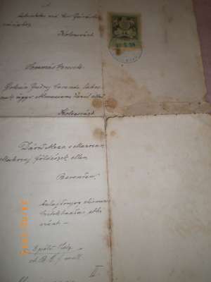 Vand documente timbrate din perioada Imperiului Austro-Ungar si a Regatului Roman