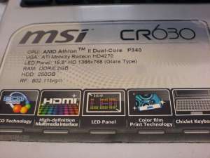 MSI CR630