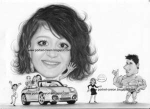 Caricaturi si portrete dupa fotografie