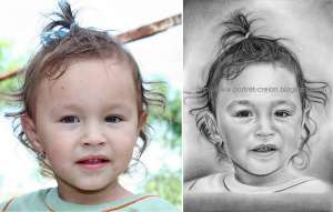 Caricaturi si portrete in creion