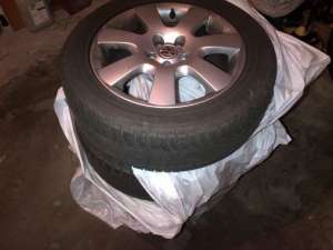 Vand jante aliaj route 66 cu anvelope pe 16 golf 4 bora