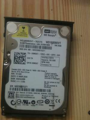 Vand Hard Laptop Western DIgital SCORPIO,  160gb,  5400 RPM