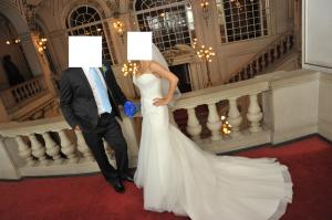 Rochie mireasa  Mon Cheri RB11080,          Rina di Montella -New York extrem de frumoasa stare impe