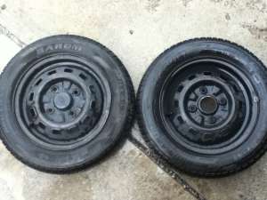 Vand jante R 13 cu tot cu anvelope Barum 155/70/R13