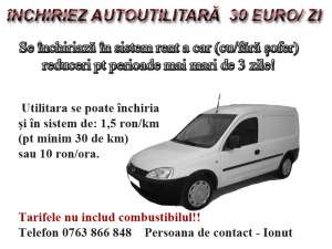 INCHIRIEZ AUTOUTILITARE LA 30 EURO/ZI