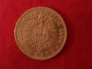 monede aur 1888 20 mark