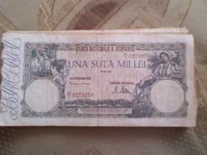 Bancnote Romania UNA SUTA MII LEI 1946