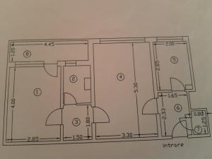 apartament 2 camere semidecomandat