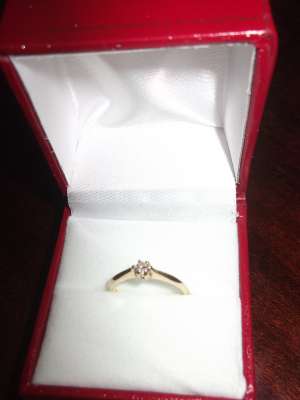 VAND INEL AUR 14 K CU DIAMANT - GARANTIE 1 AN