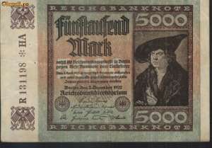Vand bancnote nemtesti (1922)